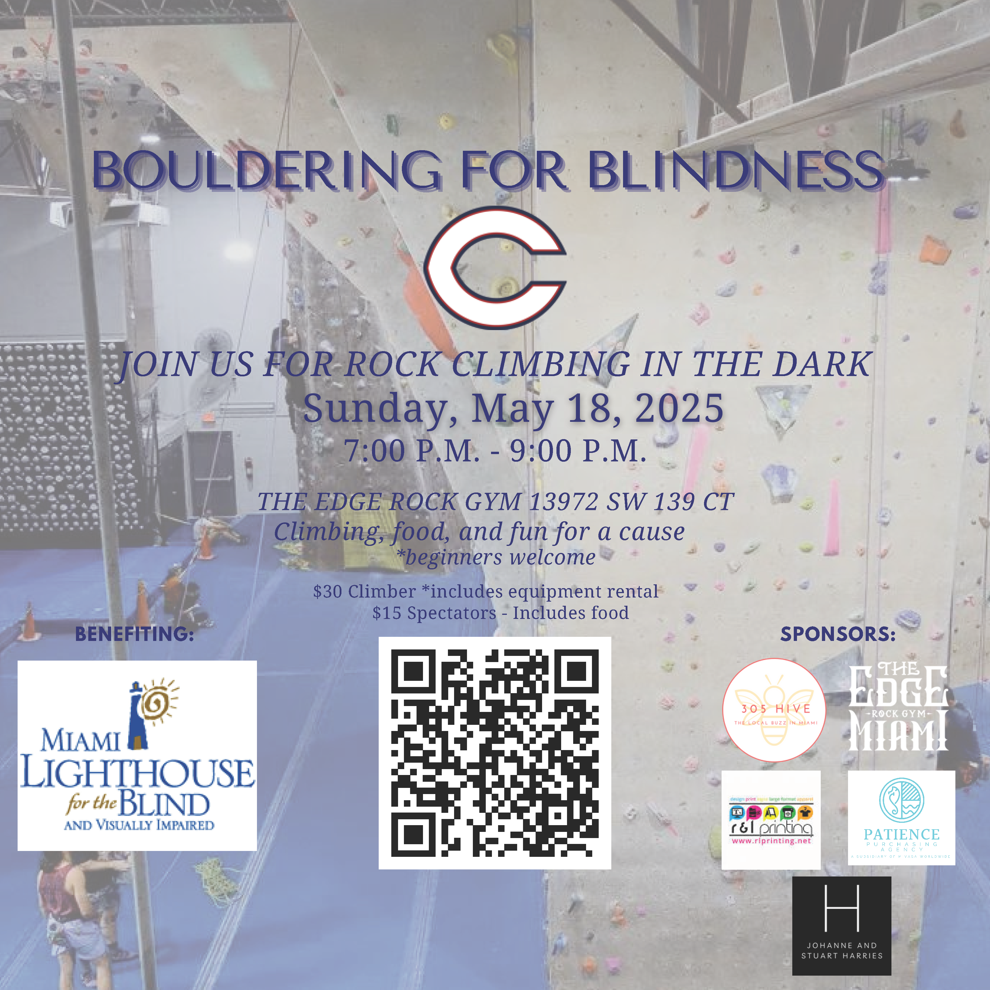 Bouldering for Blindness