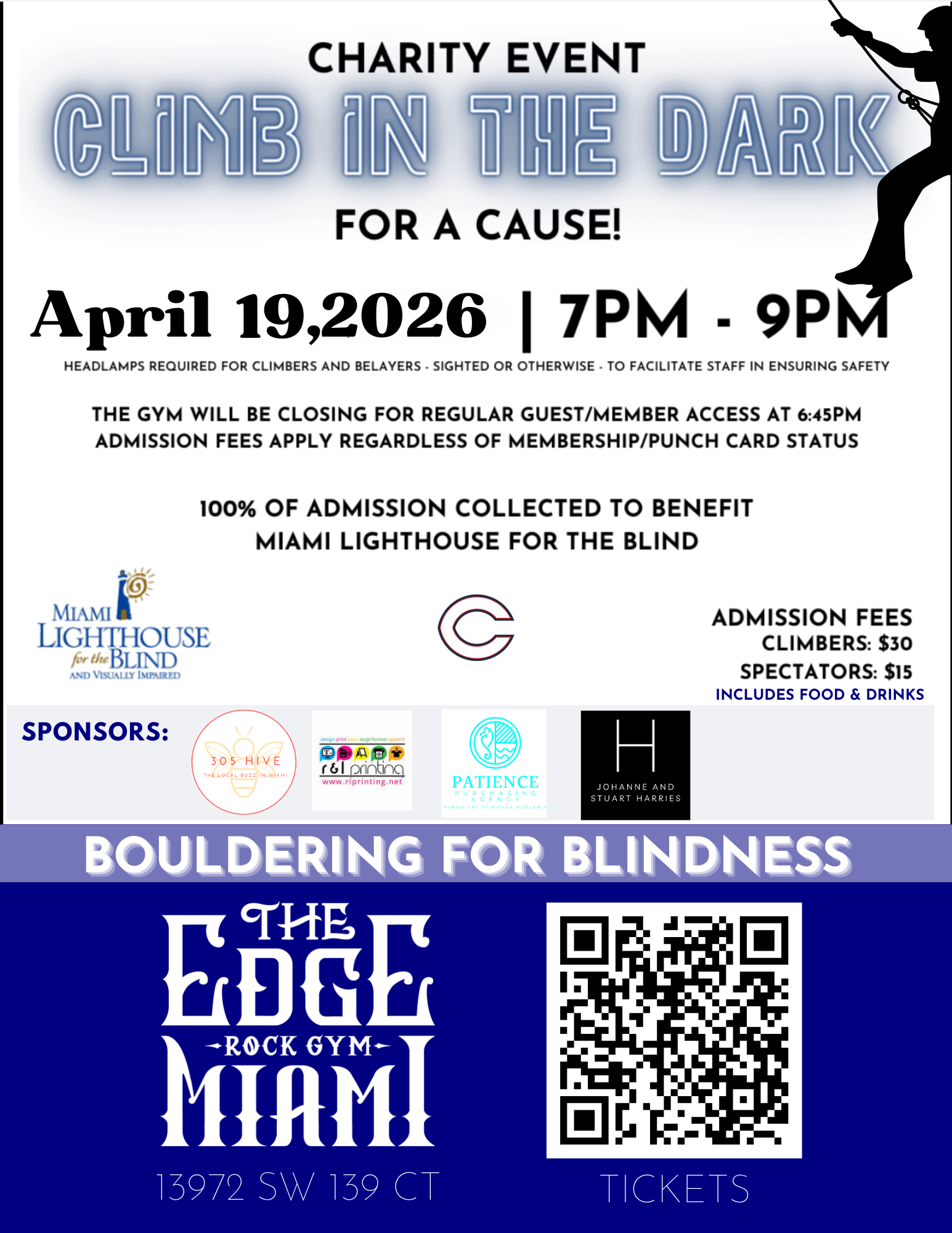 Bouldering for Blindness