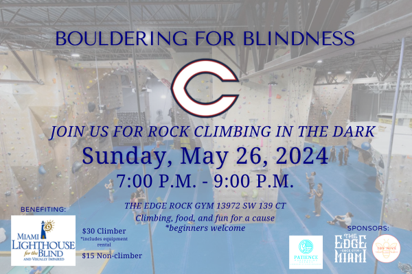 Bouldering for Blindness